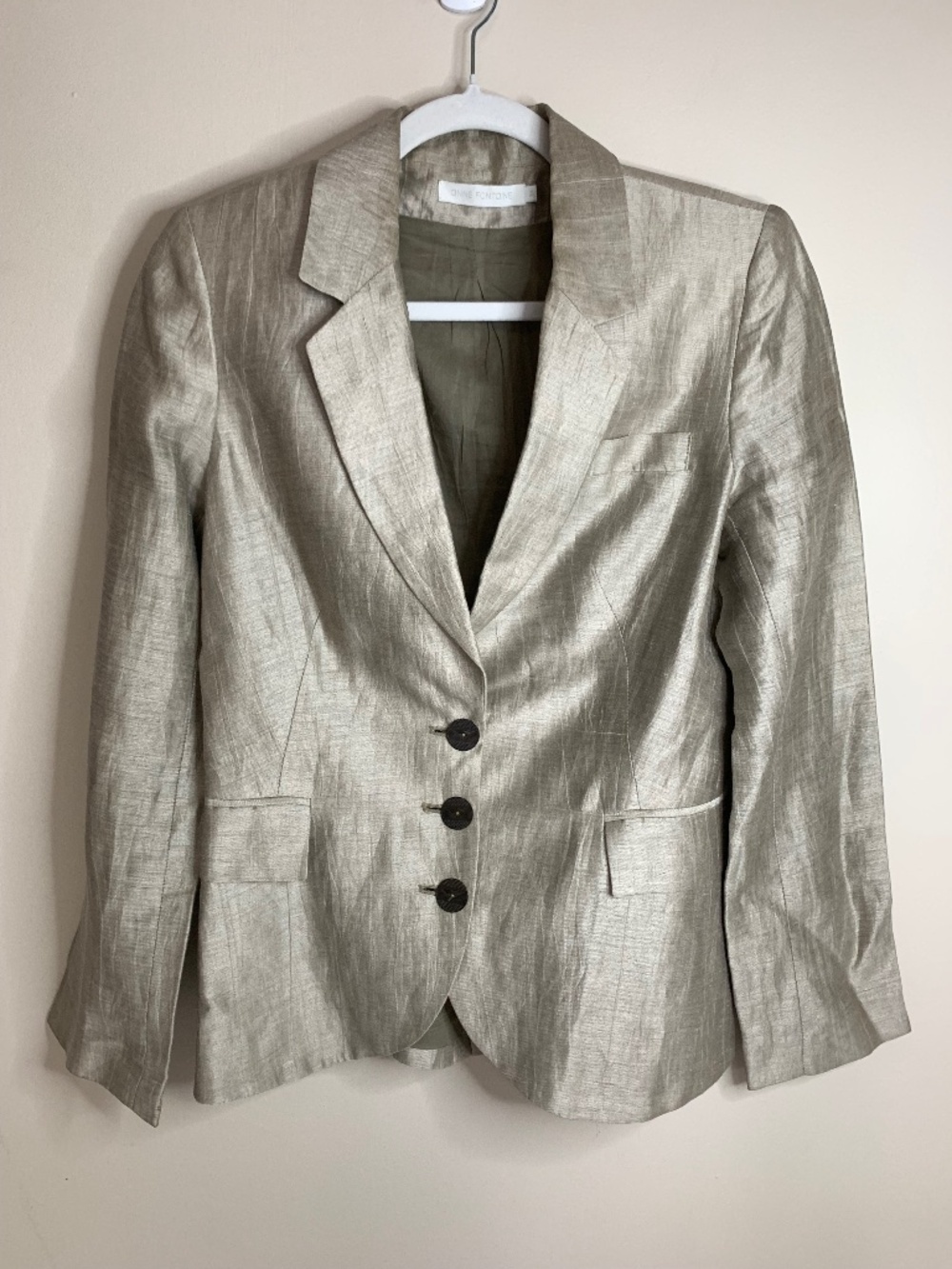 Anne Fontaine Rodriga Glazed Linen Blazer 38